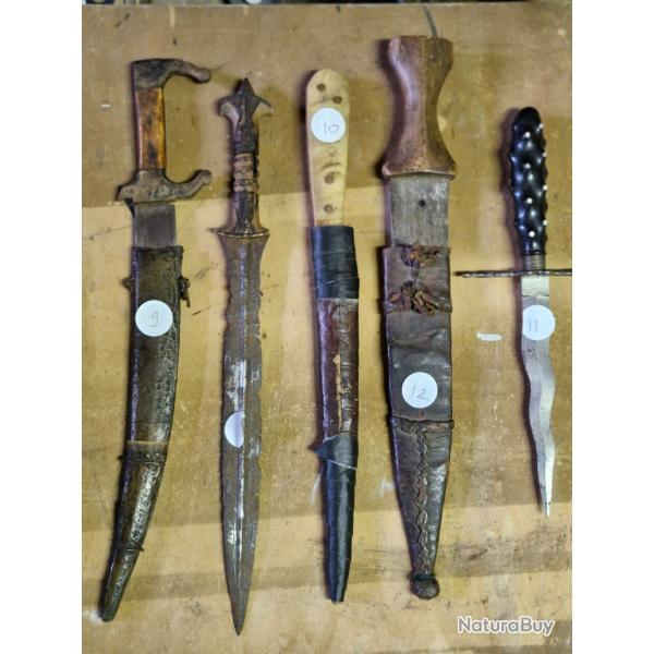 lots armes blanches monde ethnique