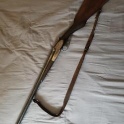 Fusil juxtaposé cal 16/65, belle signature.