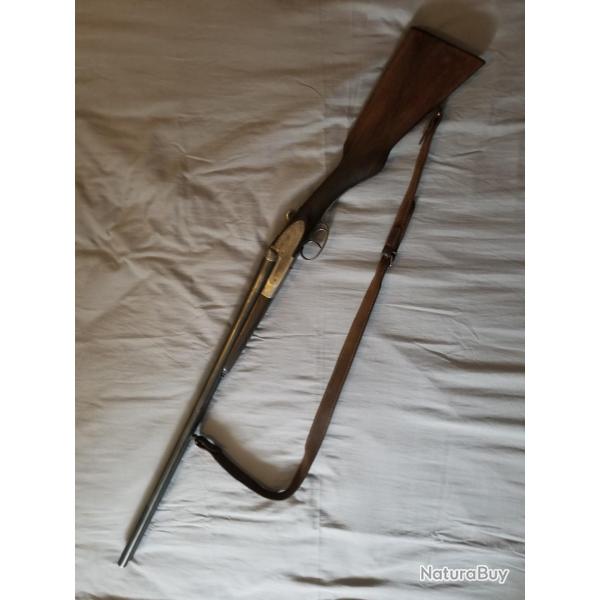 Fusil juxtapos cal 16/65, belle signature.