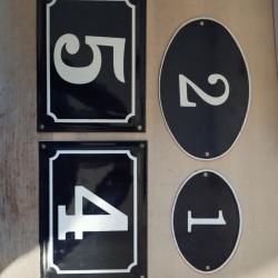 Plaque émaillée numéro maison