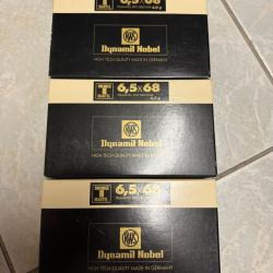 Vends munitions RWS 6,5x68