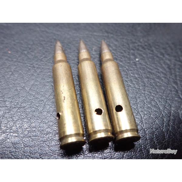 Lot de 3 cartouches pour FASS 90 suisse. Calibre 5,56. Neutralises