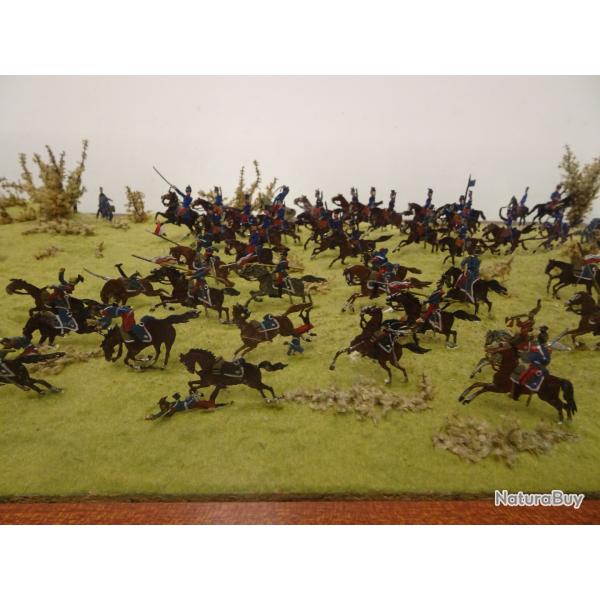 Superbe diorama de scne de bataille.