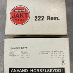 Cartouches Norma Jakt match  222R