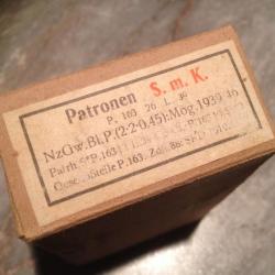 boite vide de 15 cartouches de mauser WW2 de 1939