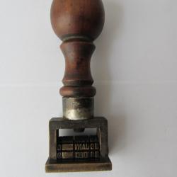 Tampon dateur bois et laiton 1920-1930