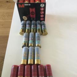 Lot de Cartouches calibre 12 Bourre grasse