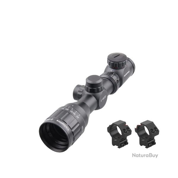 VictOptics A3 2-6x32 Lunette de Vise Chasse Rticule SFP Etanche Rouge/Vert Airsoft & Carabine
