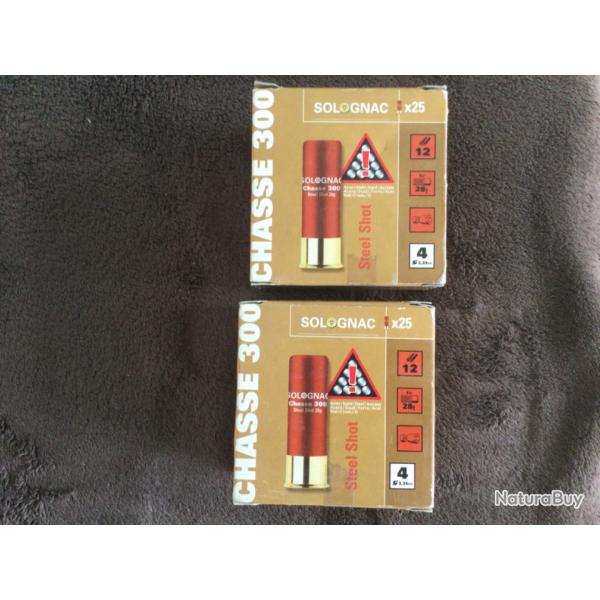 Cartouches Solognac acier Steel Shot calibre 12