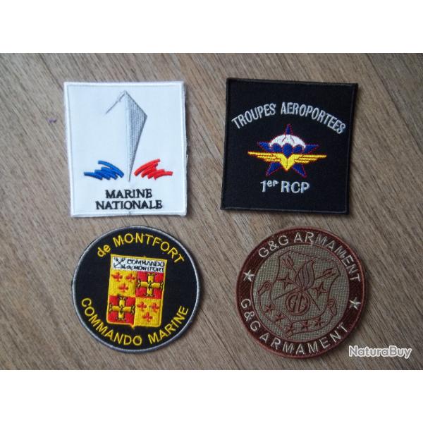 lot écussons militaire marine commando parachutiste airsoft insignes collection