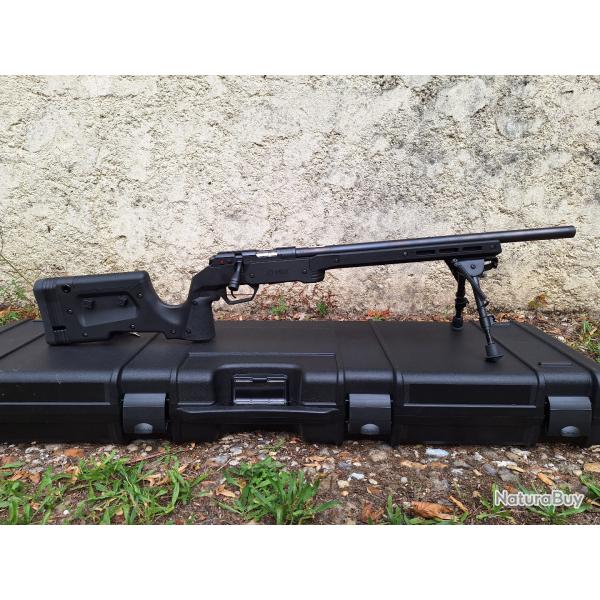 Carabine CZ 457 custom avec chassis MDT XRS