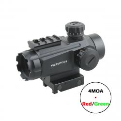 VictOptics RGD 1x30 Viseur Point Rouge/Vert 4MOA 5 Niveaux Optique Tactique Rail Picatinny 40mm