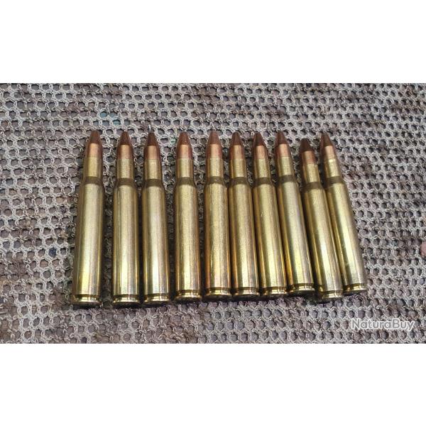 lot de 10 cartouches RWS de calibre 30-06  balle KS de 165 grs / 10,7 g