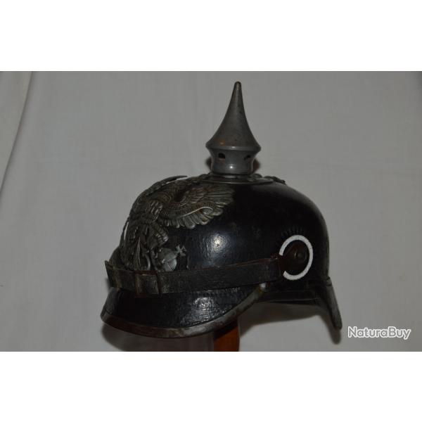 CASQUE A POINTE PRUSSIEN Mle 1915-PRUSSIAN INFANTRY SPIKED HELMET-1WW-GRANDE GUERRE 1914/1918