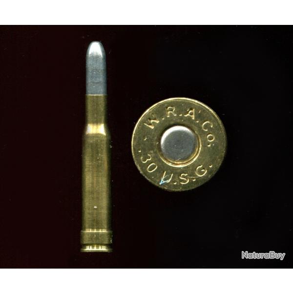 .30 US XPL Belted Benett Patent 1893 - TRES RARE - marquage : W.R.A.Co .30 U.S.G. et R sur l'tui
