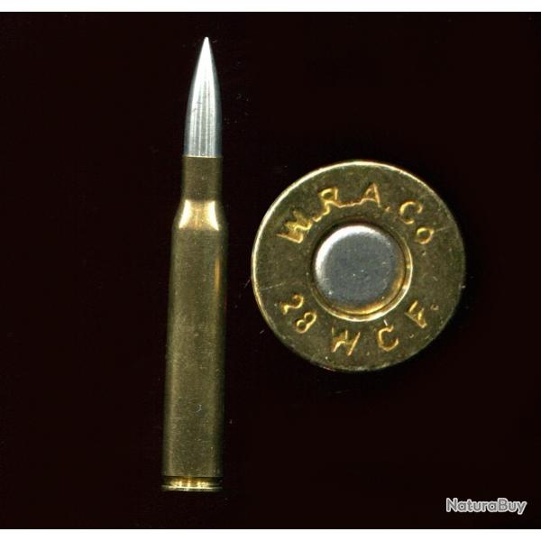 .28 Winchester CF XPL 1912  - TRES RARE - marquage : W.R.A.Co. 28 W.C.F. et R sur l'tui