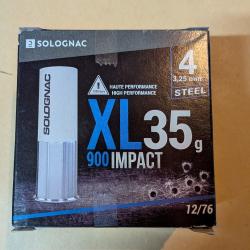 Solognac XL 35g 900 impact 3,25mm steel acier 12/76 boîte de 25