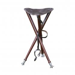 Trépied d'affût - assise en cuir
