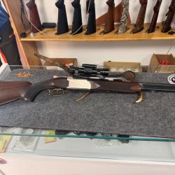 Carabine express superposé Verney Carron avec point rouge aimpoint 3000 enchère 1 euros !!