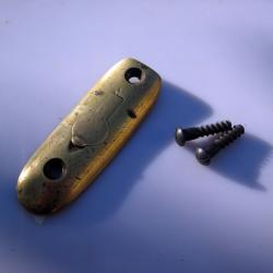 Plaque de couche / talon de crosse en laiton avec vis pour Lee Enfield SMLE N°1 MKIII