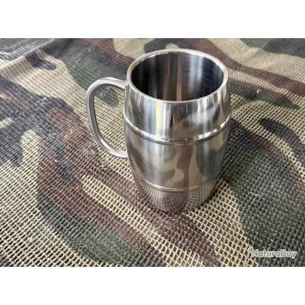 MUG BEER 400ml INOX