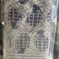 VÉRITABLE SHEMAGH 100% COTON KAKI