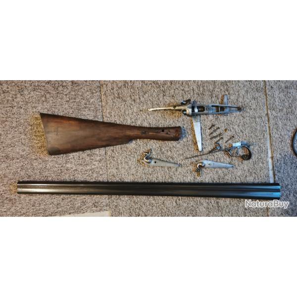 Fusil  chiens extrieur Benoist  Chatillon canon Marsot