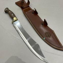 NOUVEAU couteau droit 44cm manche noyer LLF