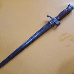 Baionnette pour Mousqueton Berthier 1892 second modèle