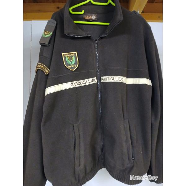 Blouson polaire "garde particulier "avec tous les attributs