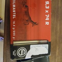 vend en calibre 9,3/74R 12 balles GECO TELMANTEL de 16,5gr en 255grains