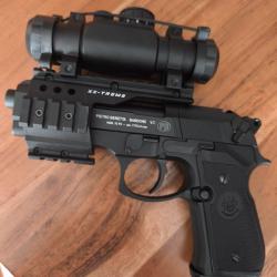 Pistolet à plomb Beretta 92 FS XX Treme noir Umarex 3.6j cal 4,5 mm