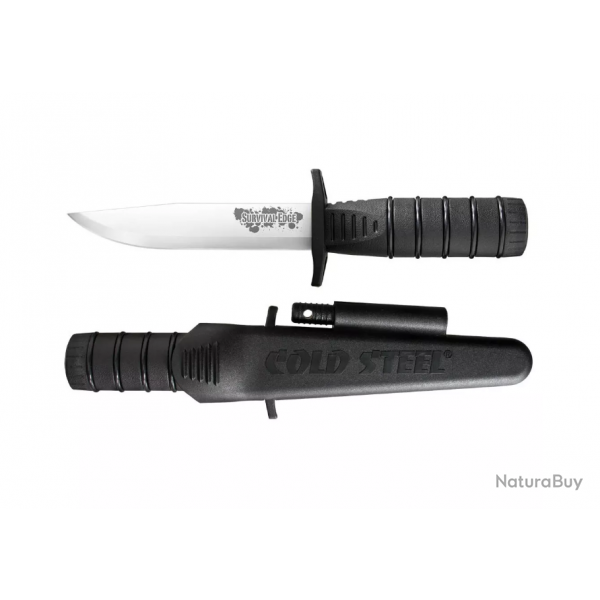 Cold Steel 80PHB Couteau  lame fixe Survival Edge black