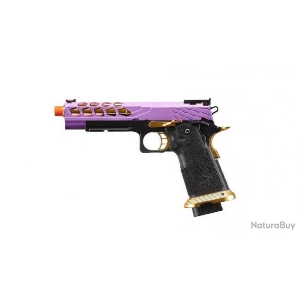 PISTOLET AIRSOFT GBB STRYK HI-CAPA 5.1 VIOLET ET OR LANCER TACTICAL