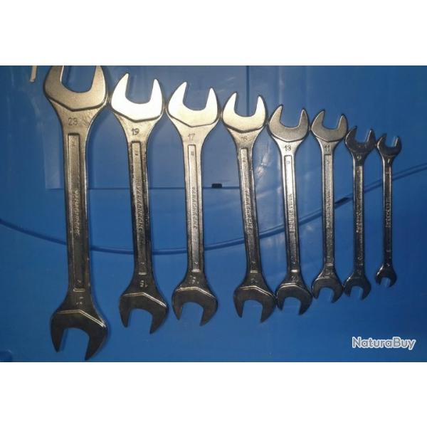 Lot de 8 clef plate facom