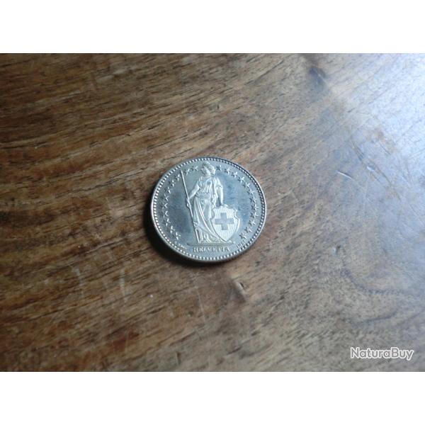 monnaie 2 francs suisse  2010