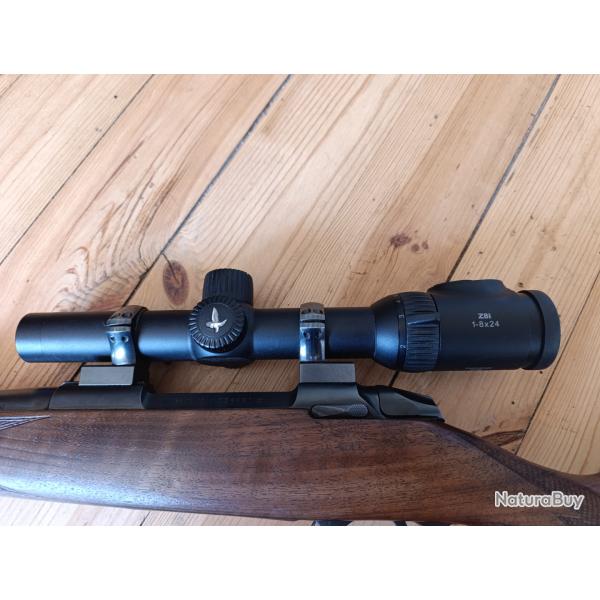 Lunette de battue Z8  1-8, Rticule lumineux flexange  (carabine exclue de la vente !)