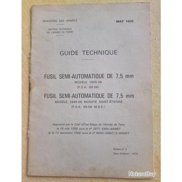 MAT 1032 Fusil semi-automatique de 7,5mm (2)