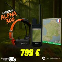 COLLIER GARMIN Alpha 300 avec carte France détaillée 1/25