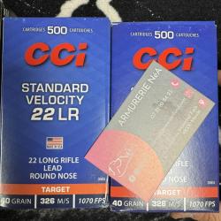 CCI Standard MUNITIONS 22LR LIVRAISON OFFERTE LOT DE 500