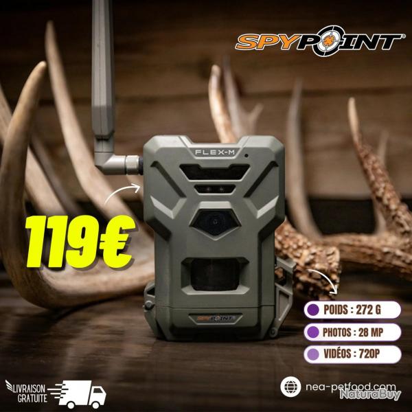 Camra De Chasse Piege photo Spypoint Flex M Liv Offerte + Casquette SPYPOINT + Carte SD