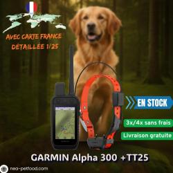 Alpha 300 TT25 GARMIN avec carte France détaillée LIV GRATIS Pack GARMIN avec Carte 1/25 FRANCE + Co