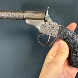 EXCEPTIONNEL ET SÛREMENT UNIQUE PISTOLET DE SALON cal. 22 short