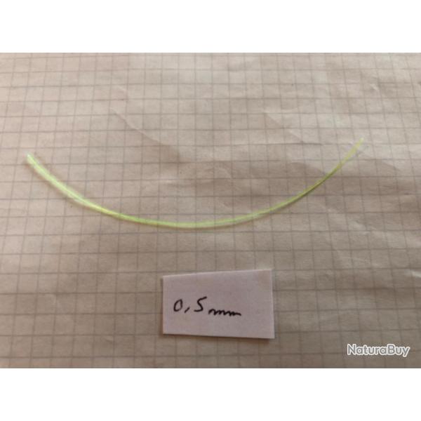 Fibre optique verte 10cm x 0,5mm