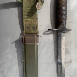 Baïonnettes USM1 et son fourreau M8A1 contrat de 1954