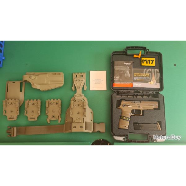 SIG P320 M17 9x19mm + Holster Safariland US ARMY