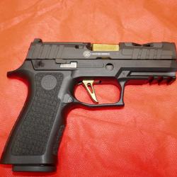 Pistolet SIG SAUER P320X COMPACT en 9x19mm avec sa mallette et son second chargeur