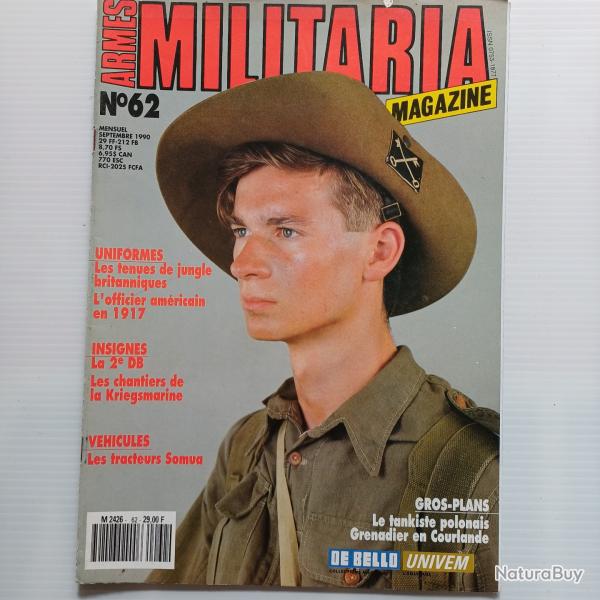 Magazine MILITARIA lot de n 62  71