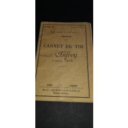 CARNET DE TIR 67 REGT D INF 1897