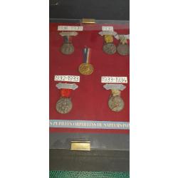 LOT DE 6 MEDAILLETTES ORPHELINS SAPEURS POMPIERS